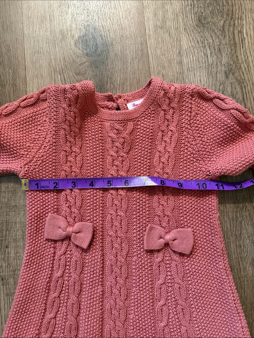 Tommy Bahama pink cable knit sweater dress size 4T